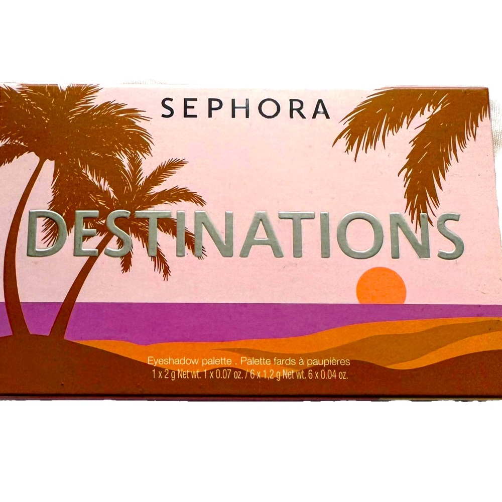 Sephora Destinations Eyeshadow Palette 7 Colors NEW